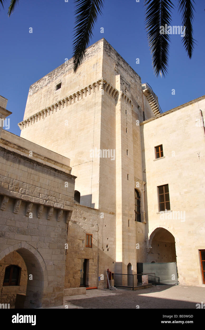 Innenhof, Castello di Carlo V, Lecce, Provinz Lecce, Apulien Region, Italien Stockfoto