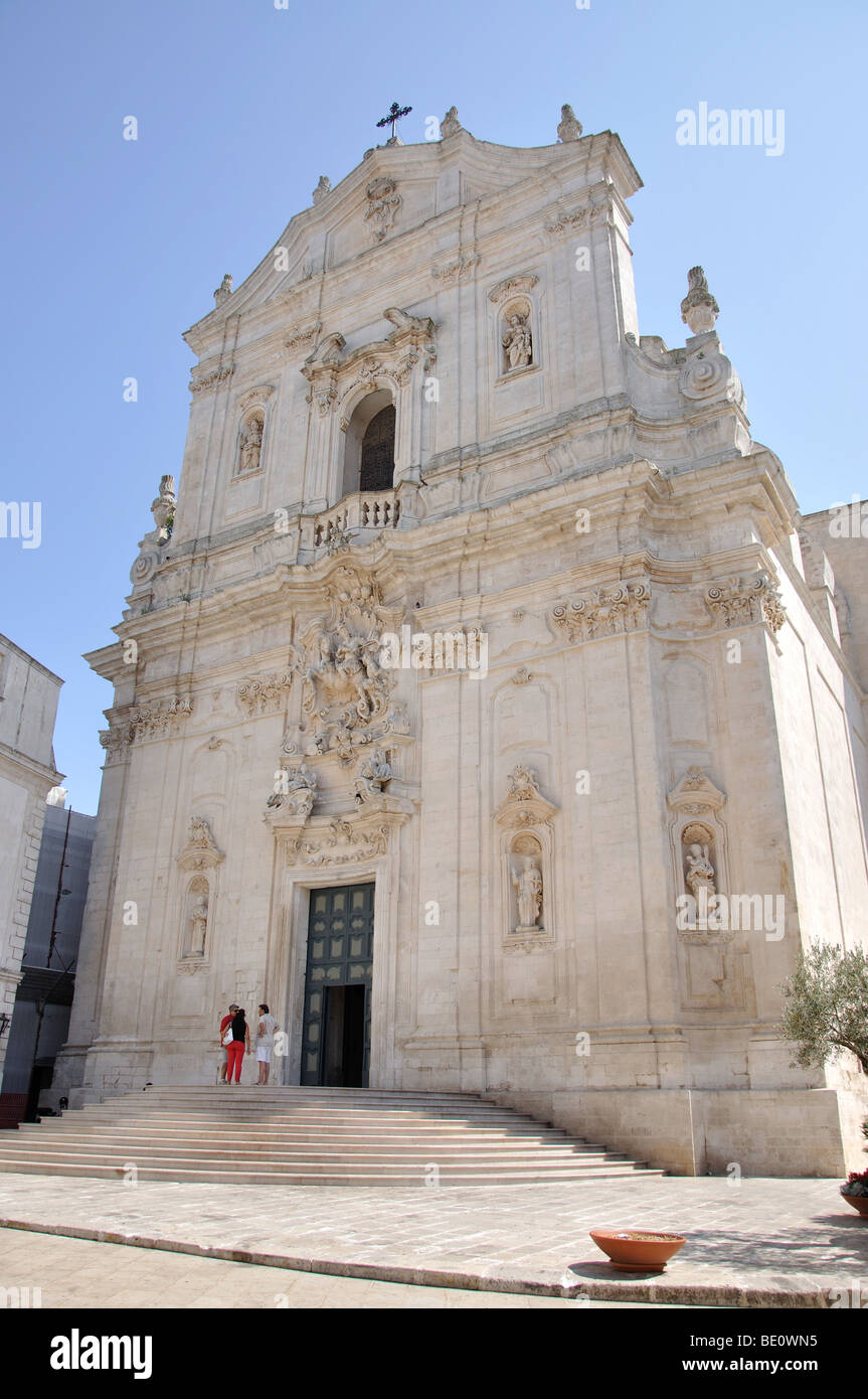 Barocke Basilika von San Martino, Martina Franca, Provinz Taranto, Apulien Region, Italien Stockfoto