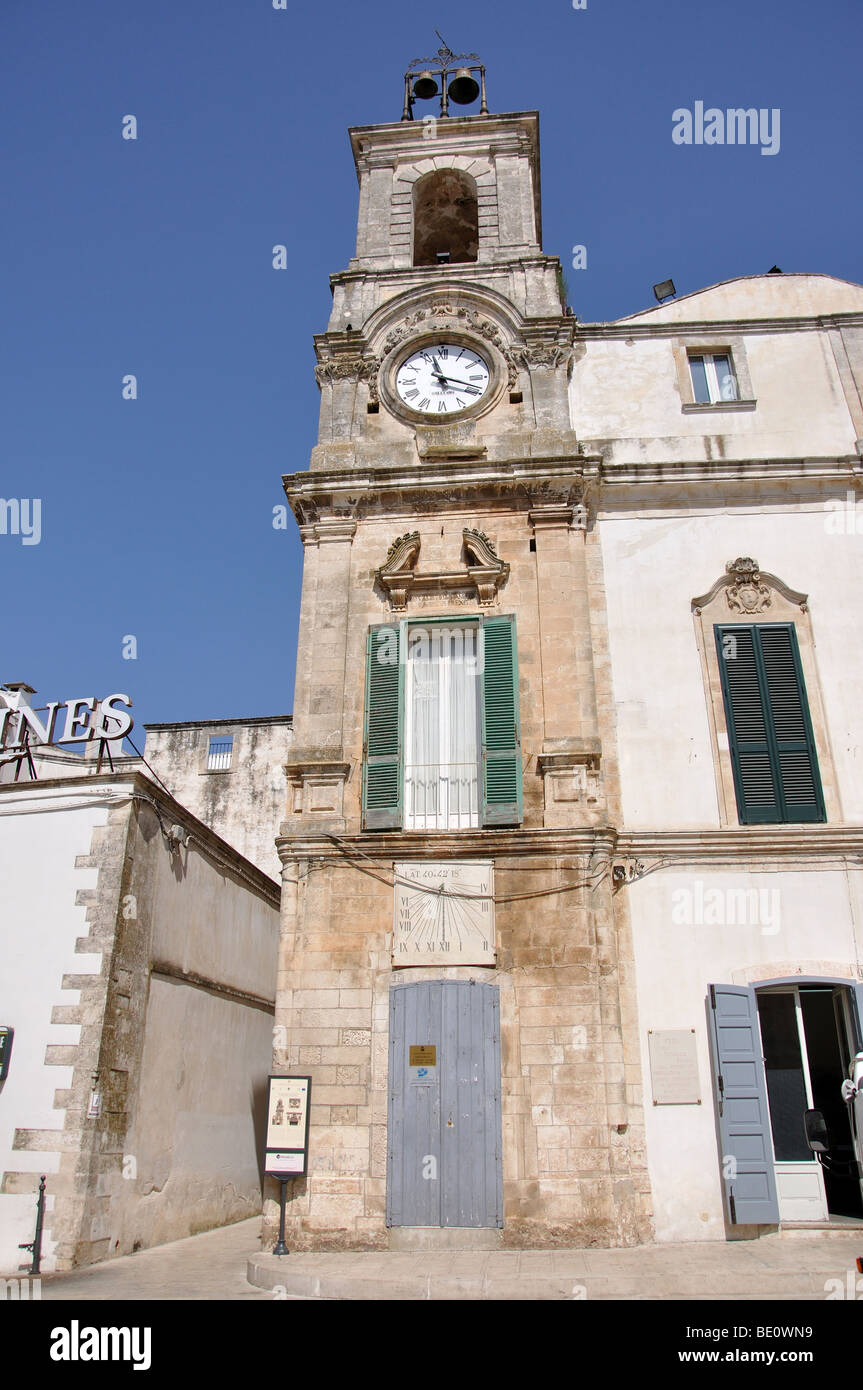 Torre Dell' Orologio, Martina Franca, Provinz Taranto, Apulien Region, Italien Stockfoto