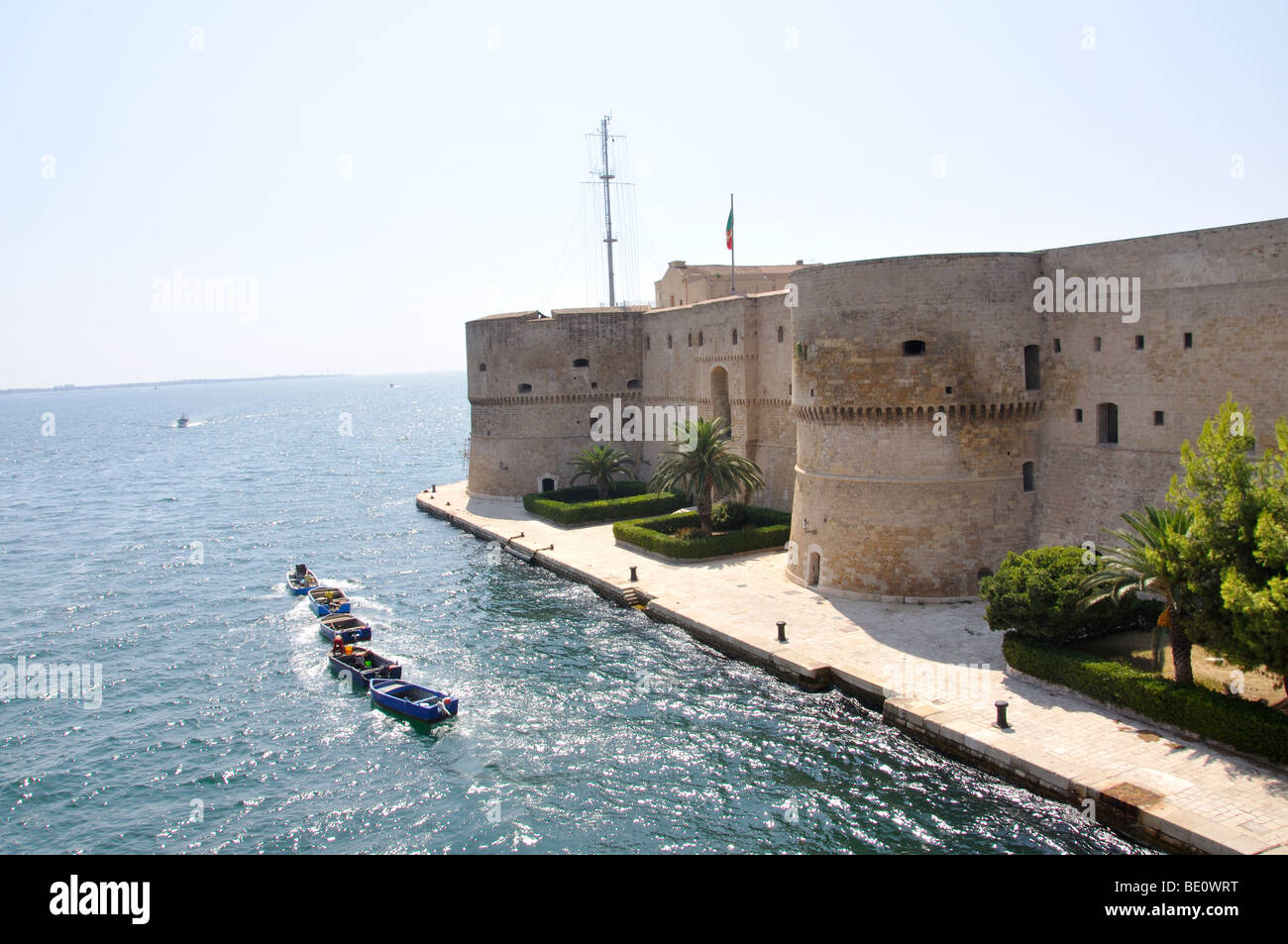 Das Castello Aragonese, Taranto, Provinz Taranto, Apulien Region, Italien Stockfoto