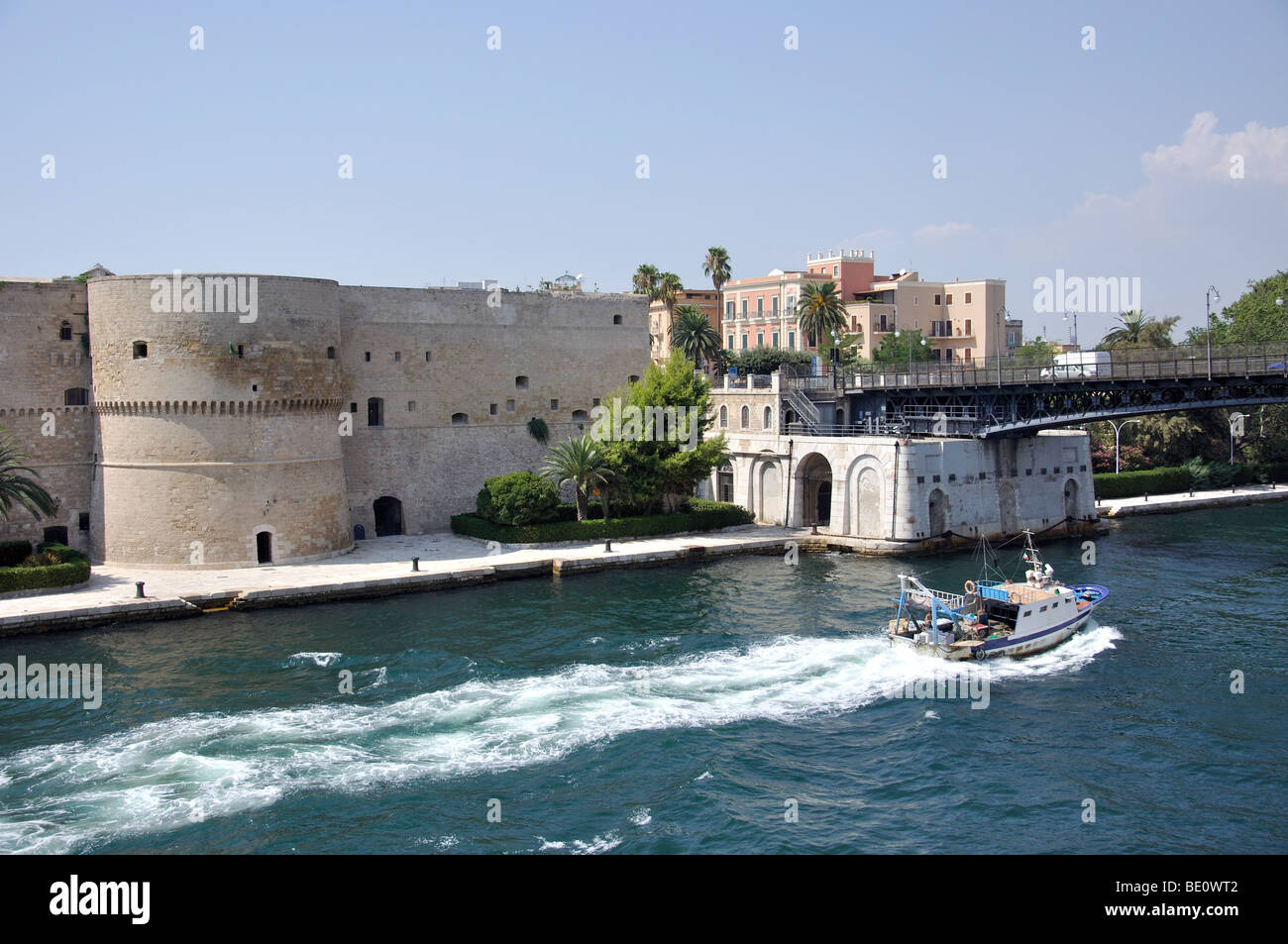 Das Castello Aragonese, Taranto, Provinz Taranto, Apulien Region, Italien Stockfoto