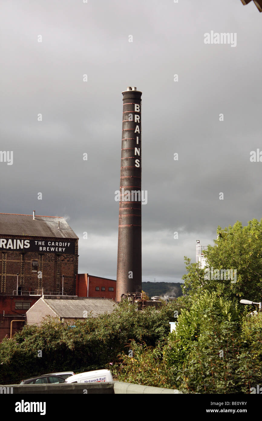 Gehirn-Brauerei in cardiff Stockfoto