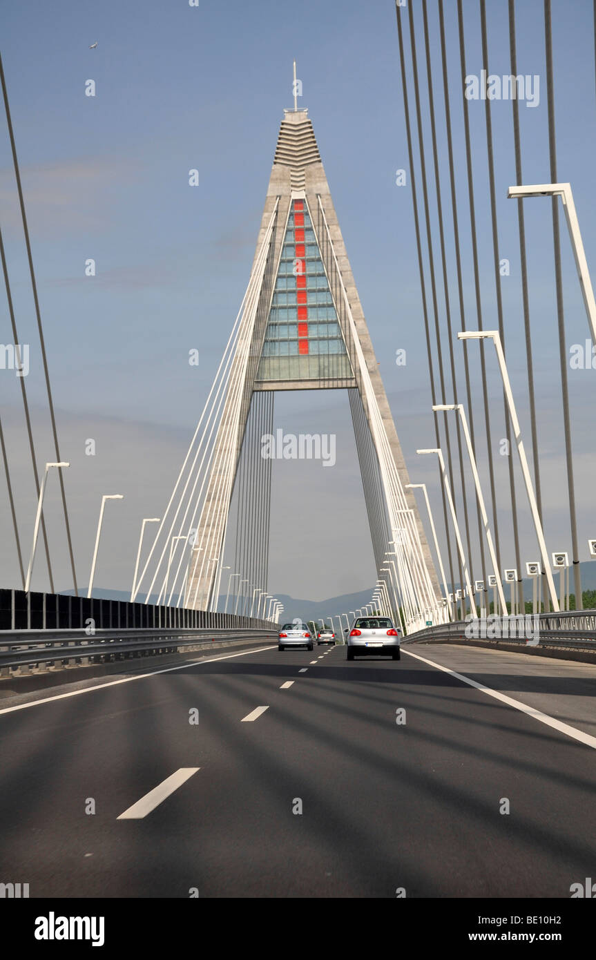 Osteuropa, Ungarn, Budapest, Autobahn Nordbrücke Stockfoto