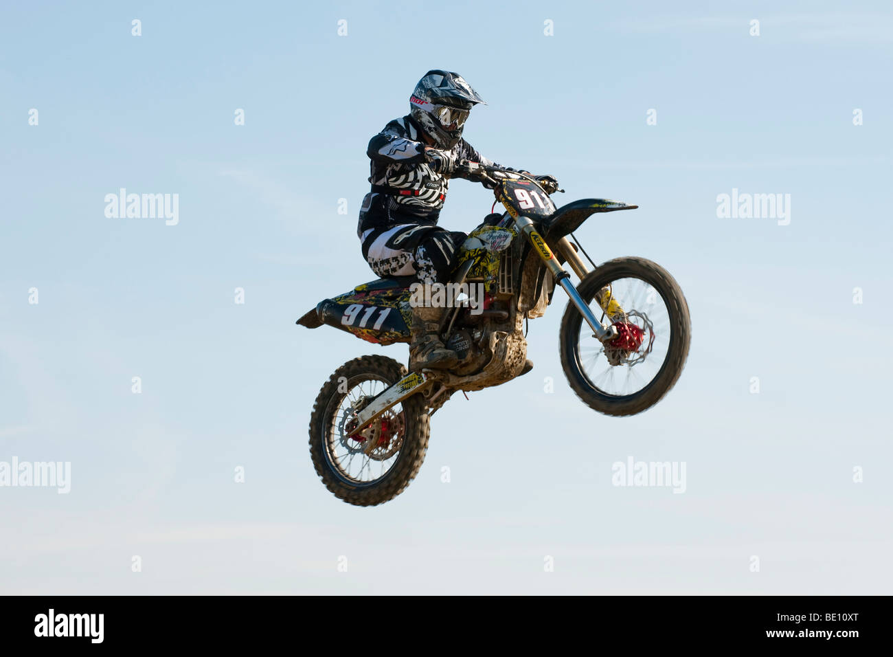 Motocross am Elsworth Stockfoto