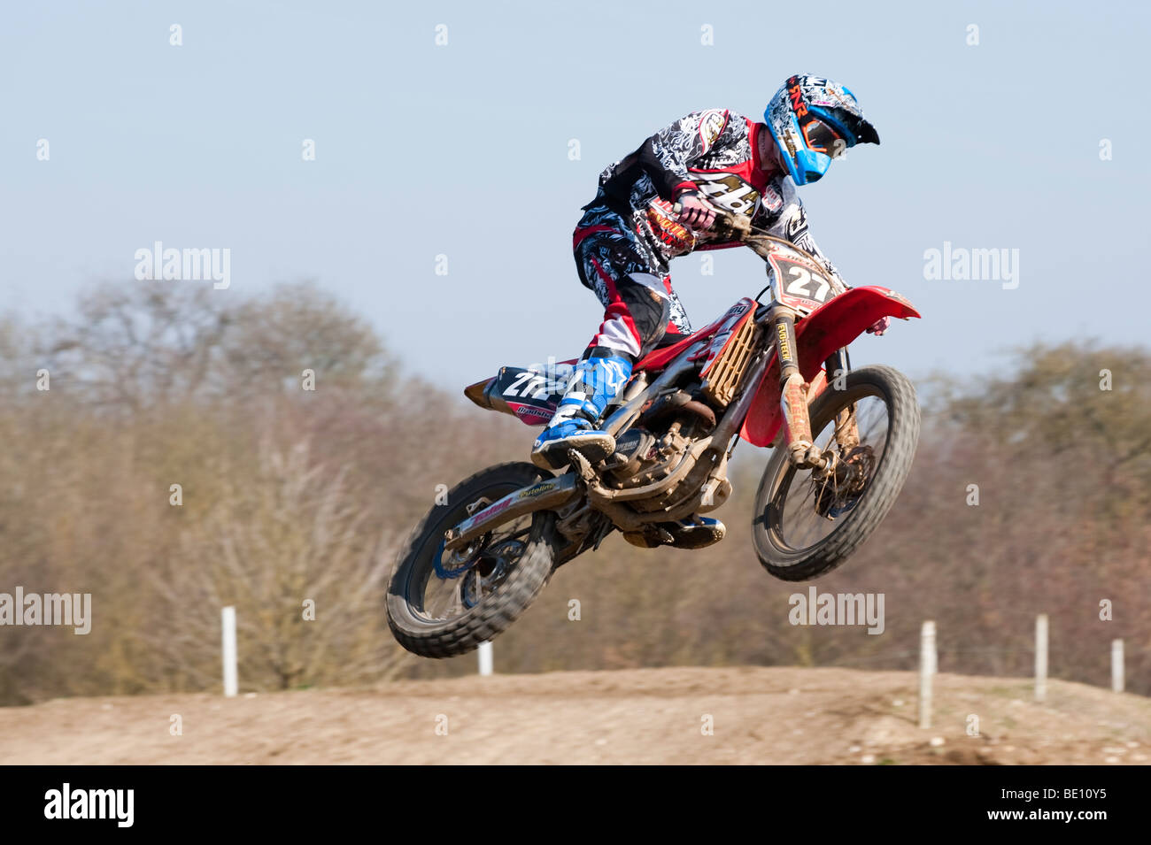 Motocross am Elsworth Stockfoto