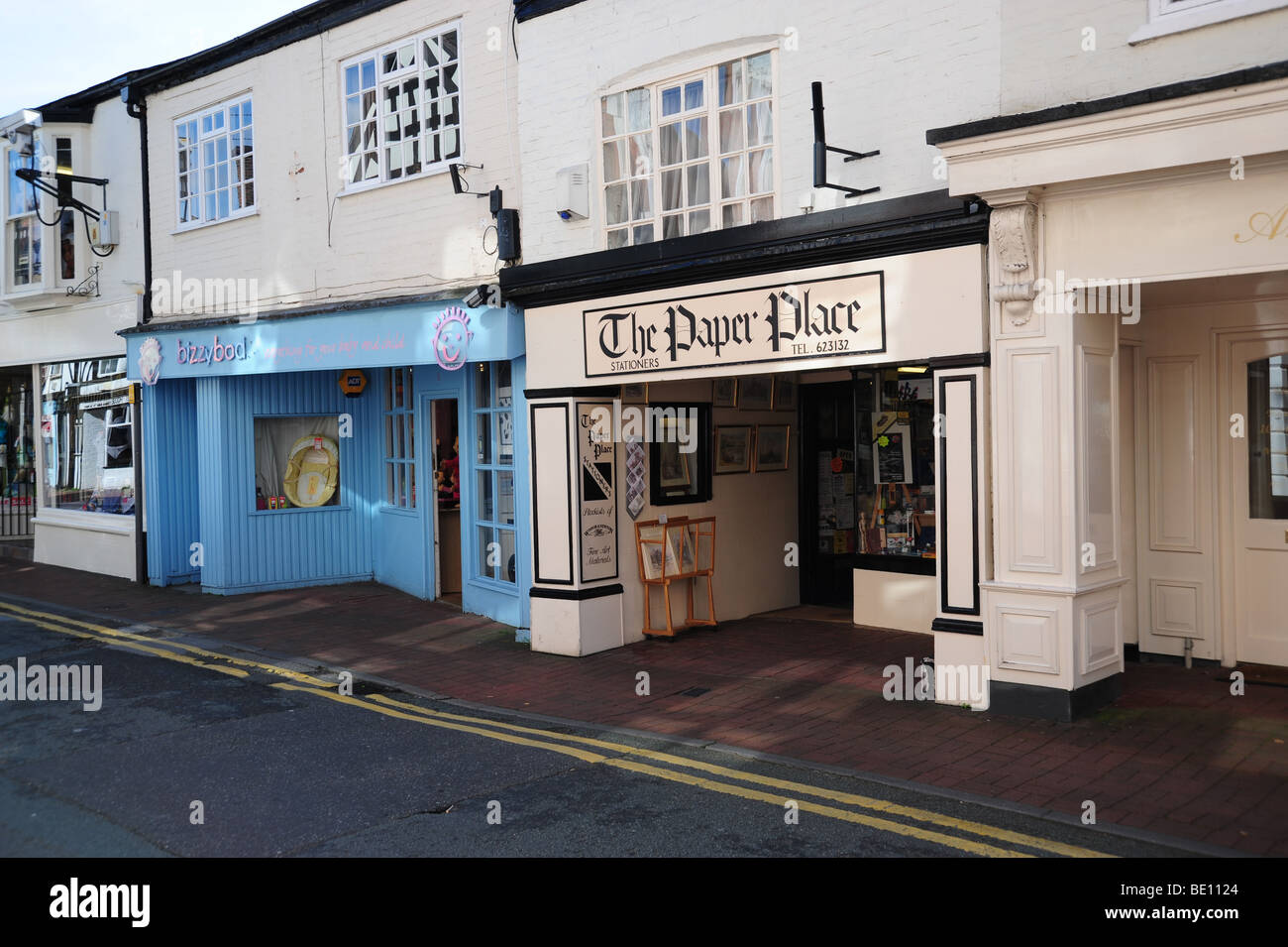 Geschäfte in Nantwich Cheshire Stockfoto