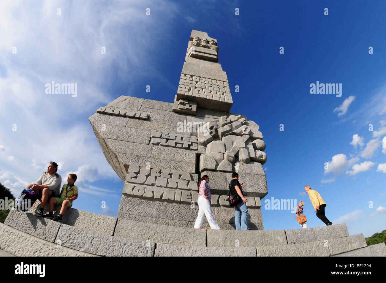 Polnische Kriegerdenkmal zu Ehren der Verteidiger der Westerplatte, Gdansk Stockfoto