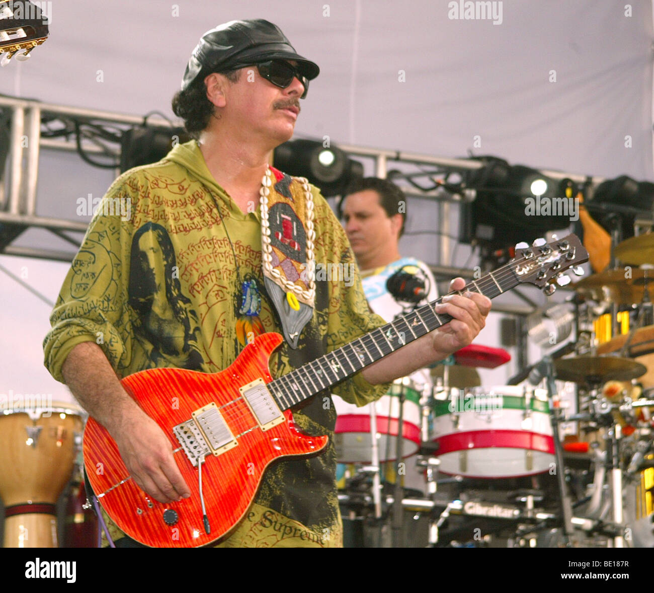 CARLOS SANTANA - US-Rockmusiker in 2003 Stockfoto