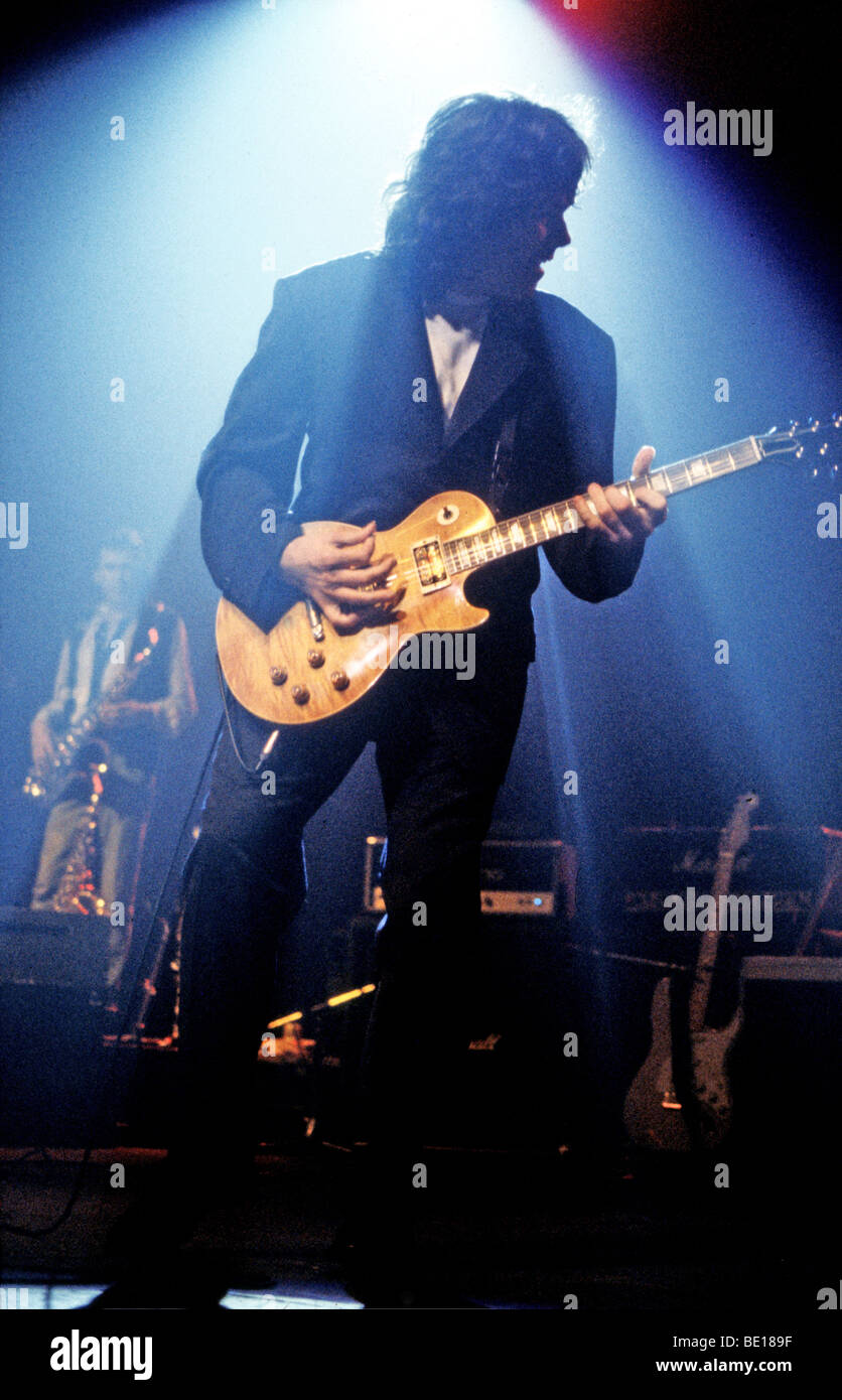 GARY MOORE - irische Rock-Gitarristen über 1987 Stockfoto