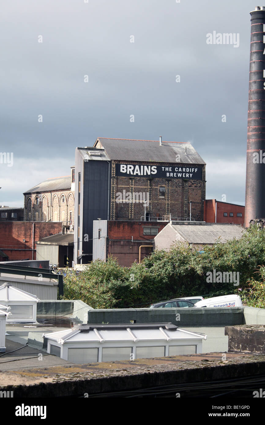 Gehirn-Brauerei in Cardiff Stockfoto