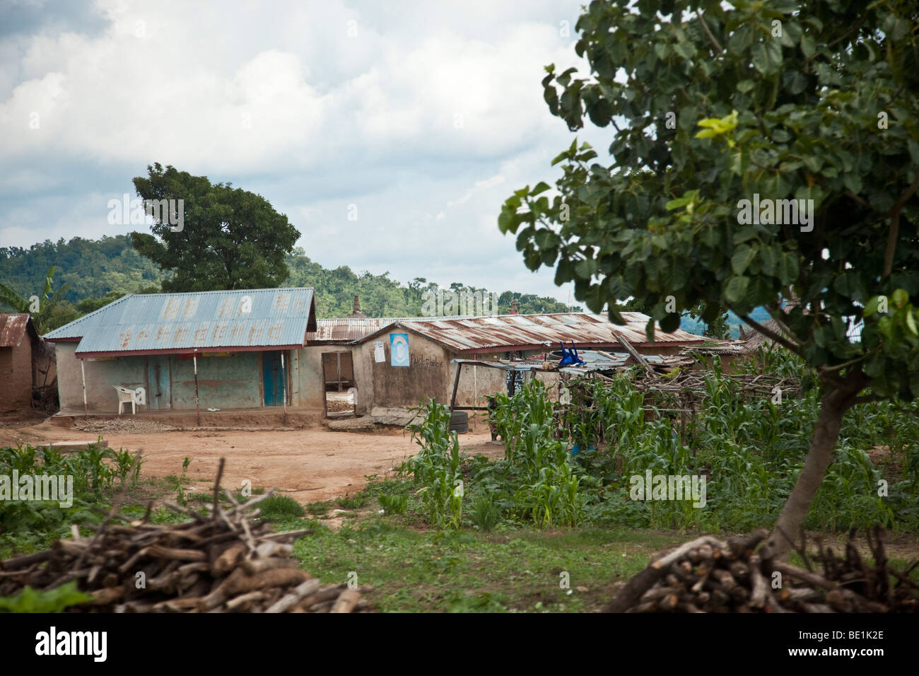 Dorf im Bundesstaat Niger, Nigeria Stockfoto