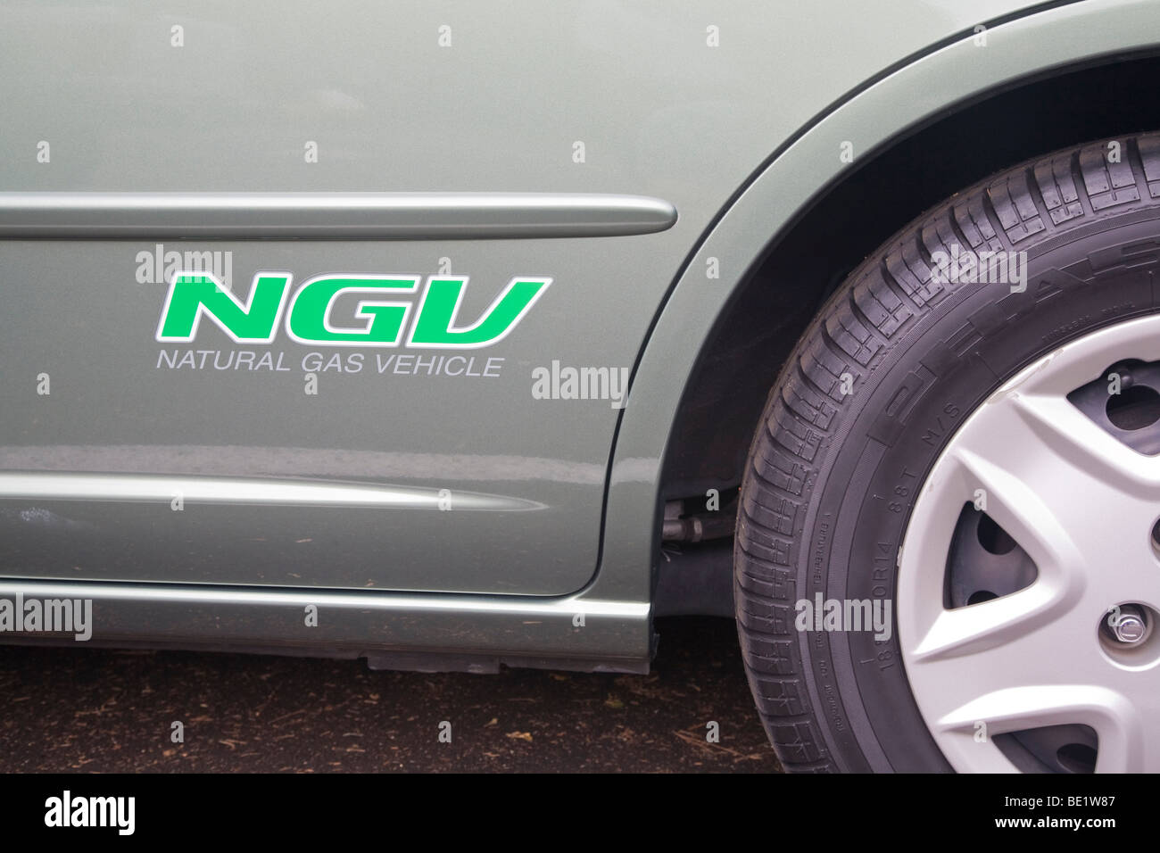 Natural Gas Vehicle (NGV) Honda Civic Auto (komprimiert CNG Erdgas Kraftstoff). Palo Alto, Kalifornien, USA Stockfoto