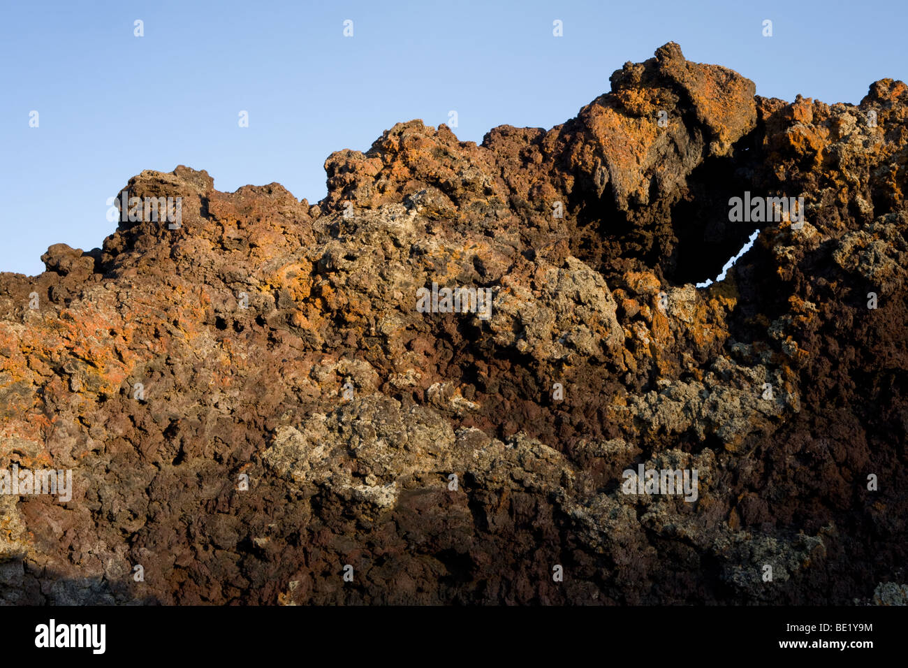 Schlackenkegel am Krater des Moon National Monument in Idaho Stockfoto