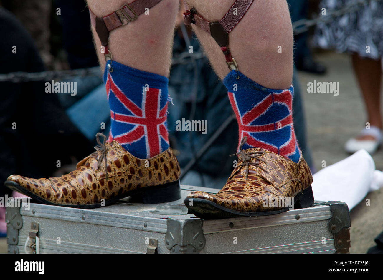 Ashbourne International Streetfest 2009 Straßentheater und Kunst-Festival in Ashbourne Derbyshire Peak District England Stockfoto