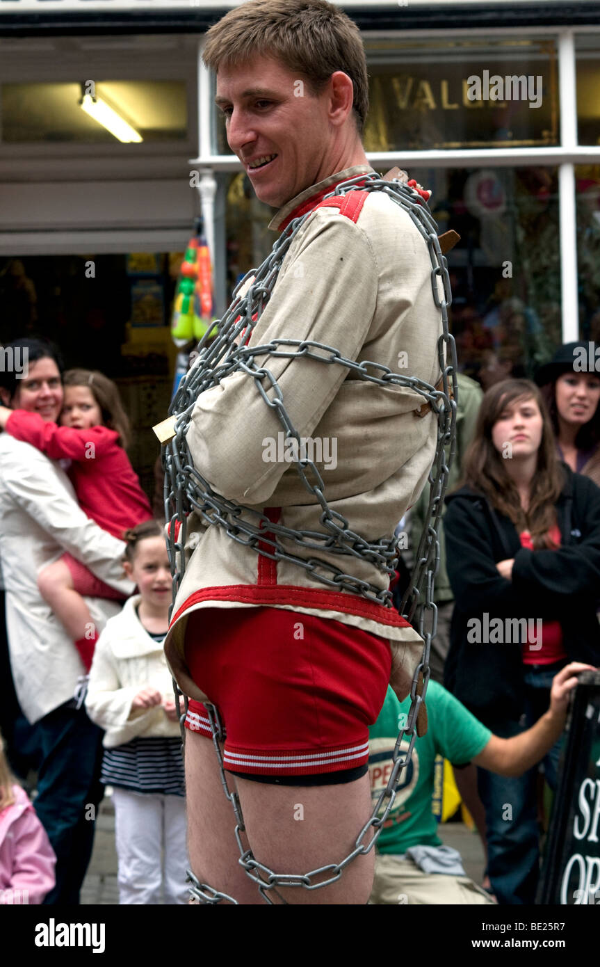 Ashbourne International Streetfest 2009 Straßentheater und Kunst-Festival in Ashbourne Derbyshire Peak District England Stockfoto