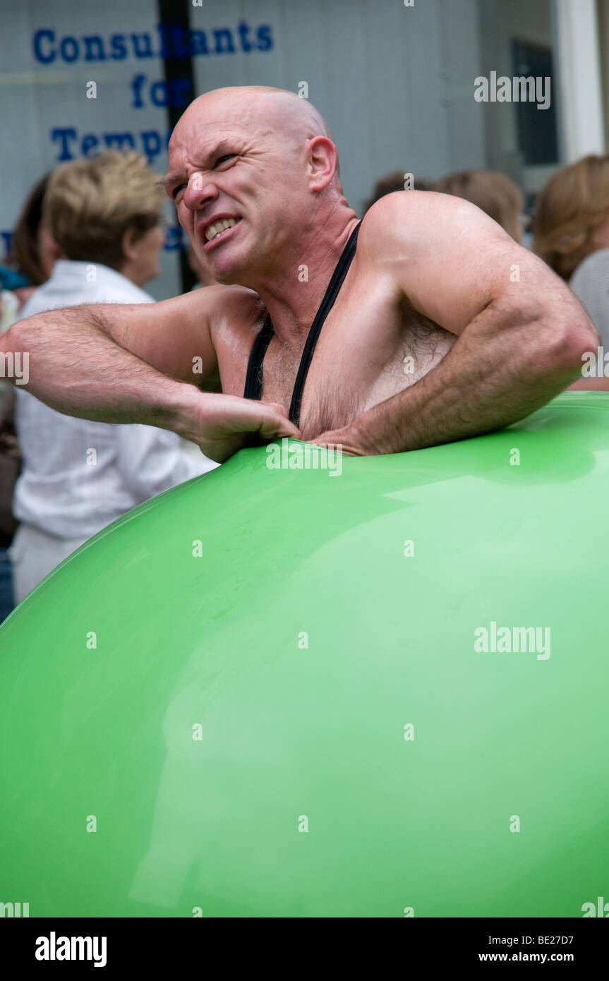 Ashbourne International Streetfest 2009 Straßentheater und Kunst-Festival in Ashbourne Derbyshire Peak District England Stockfoto
