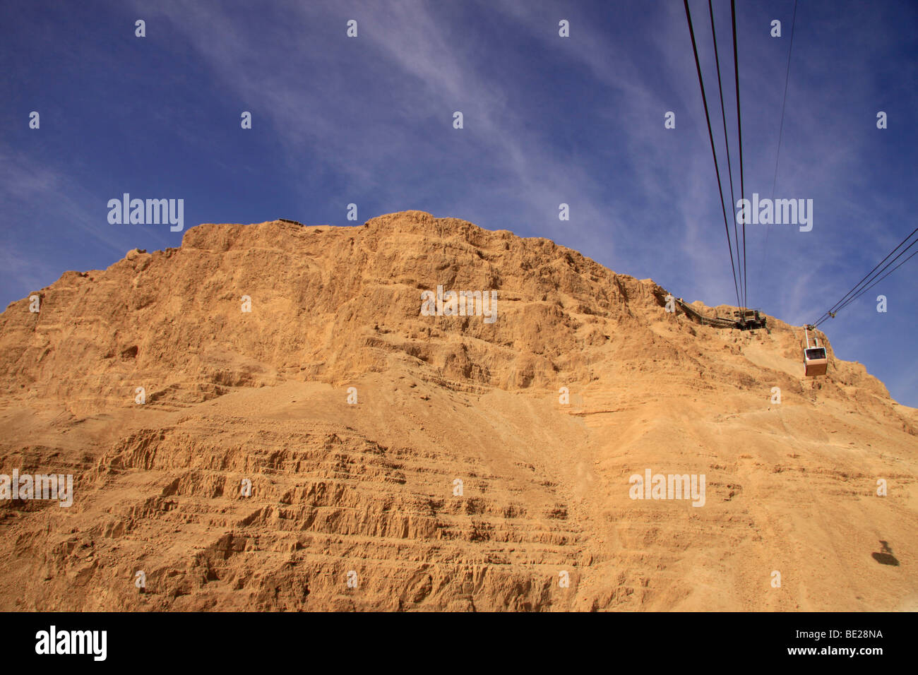 Israel, Judäische Wüste, Masada, ein UNESCO-Welterbe Stockfoto