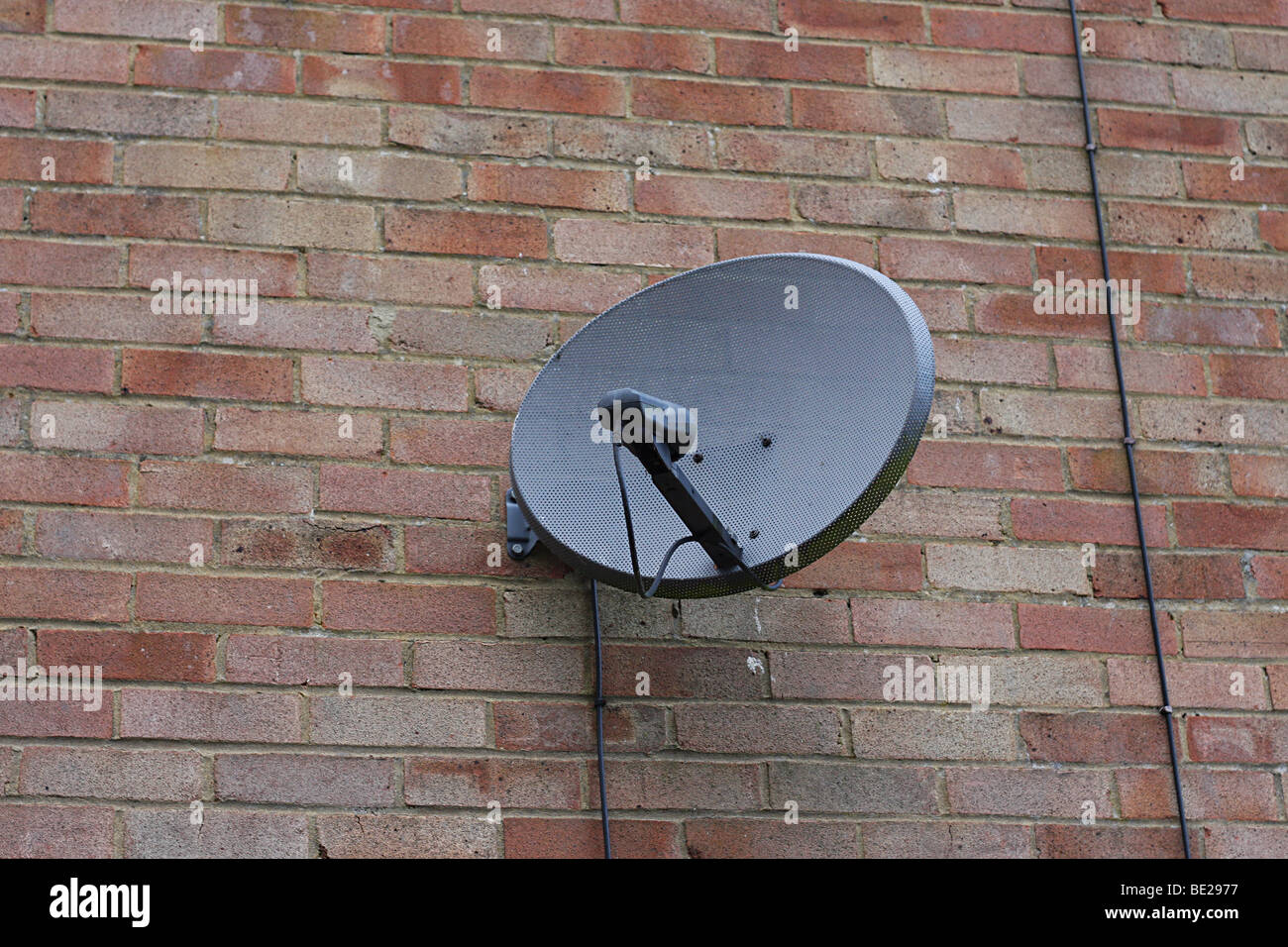 Satelliten-TV-Antenne Stockfoto