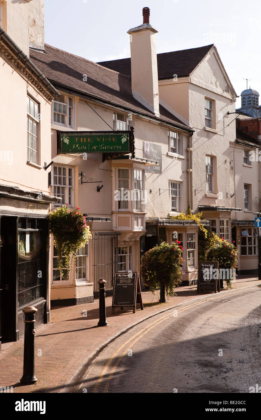 Großbritannien, England, Staffordshire, Stafford, Salter Street, Vine Hotel, Stafford die älteste Gastwirtschaft Stockfoto