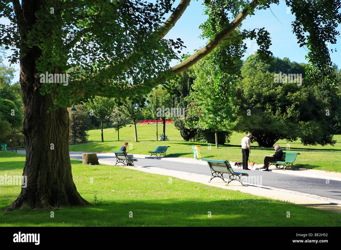 PARK MONTSOURIS, PARIS, FRANKREICH Stockfoto