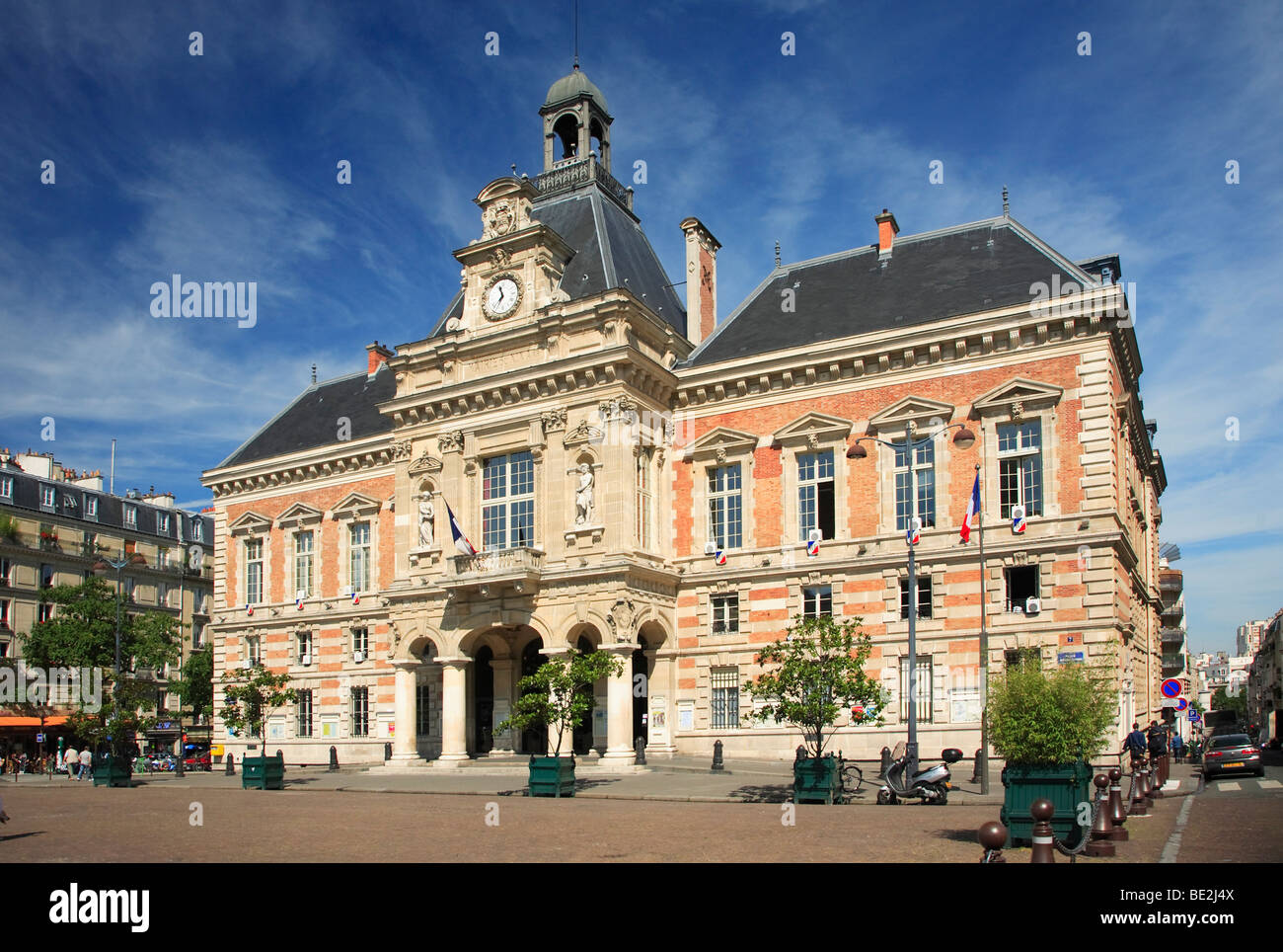 RATHAUS VON PARIS 19, FRANKREICH Stockfoto