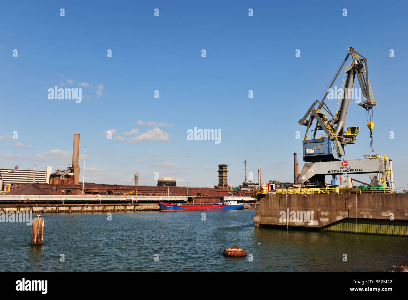 Stahlindustrie in IJmuiden, Niederlande Stockfoto