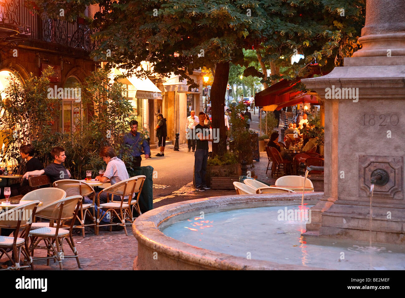 STADT VON AIX-EN-PROVENCE, BOUCHES DU RHONE, FRANKREICH Stockfoto