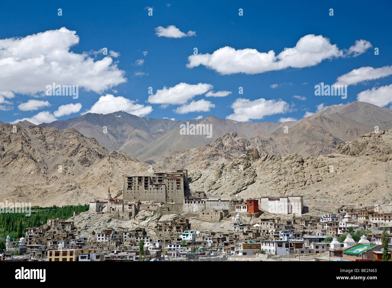 Leh-Ansicht. Ladakh. Indien Stockfoto