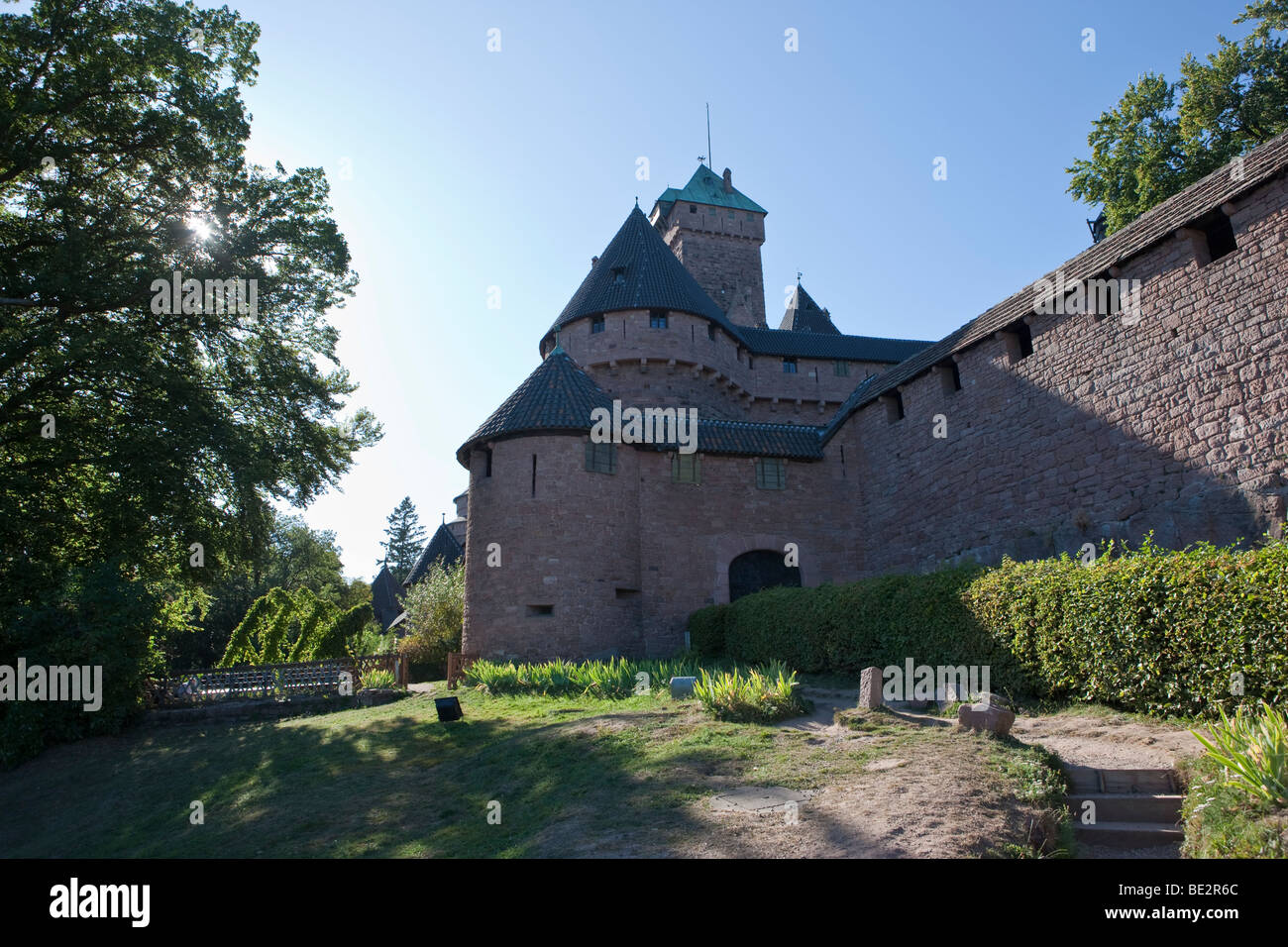 Château du Haut-K Nigsbourg, Rekonstruktion des Architekten Bodo Eberhardt am Anfang des 20. Jahrhunderts nach t Stockfoto