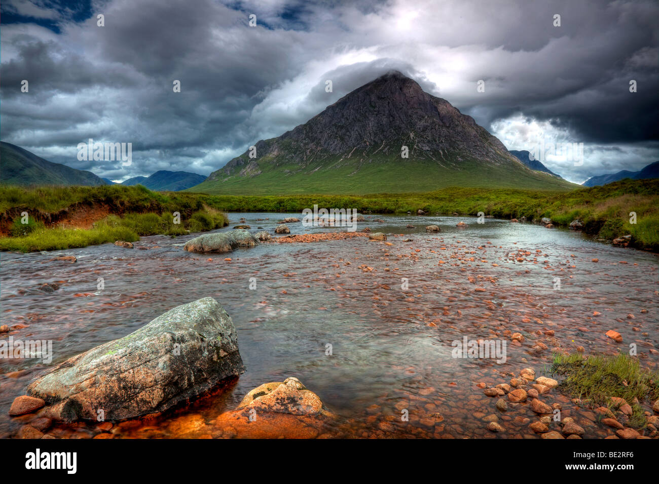 Stob Dearg Berg in Glencoe in den schottischen Highlands, Schottland, Vereinigtes Königreich, Europa Stockfoto