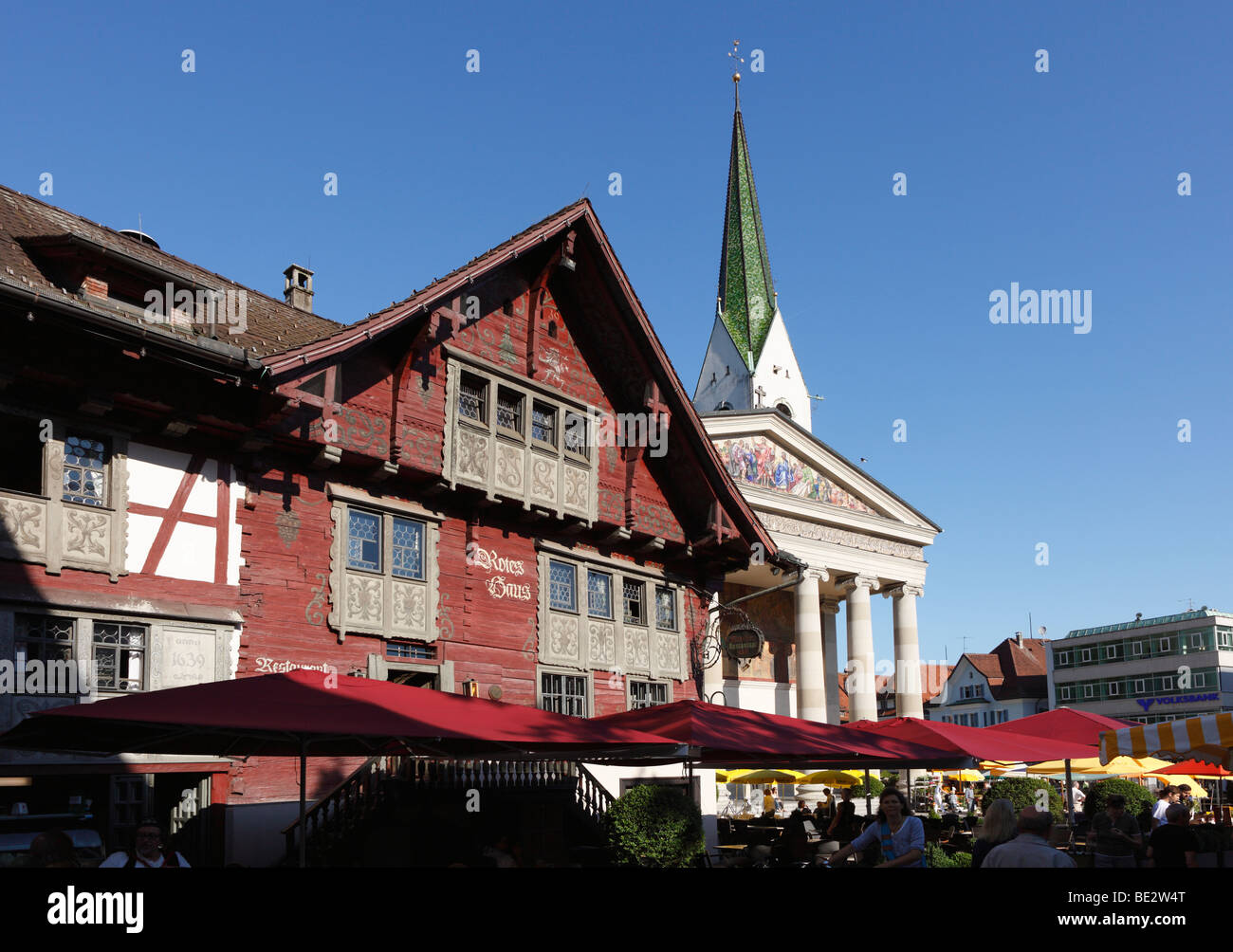 Rote Haus Kirche St Martin Dornbirn Vorarlberg Austria