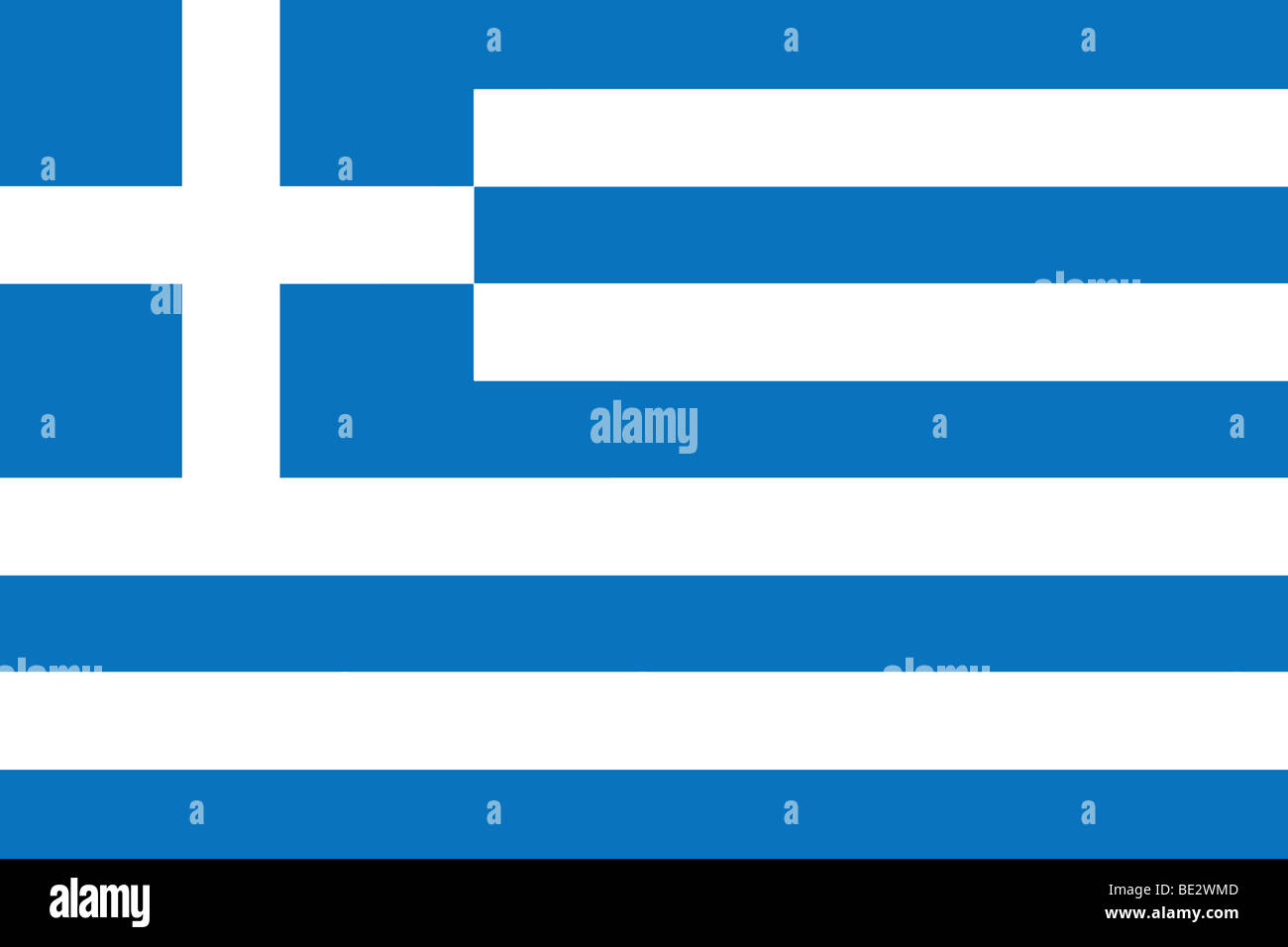 Griechische Flagge Abbildung Stockfoto
