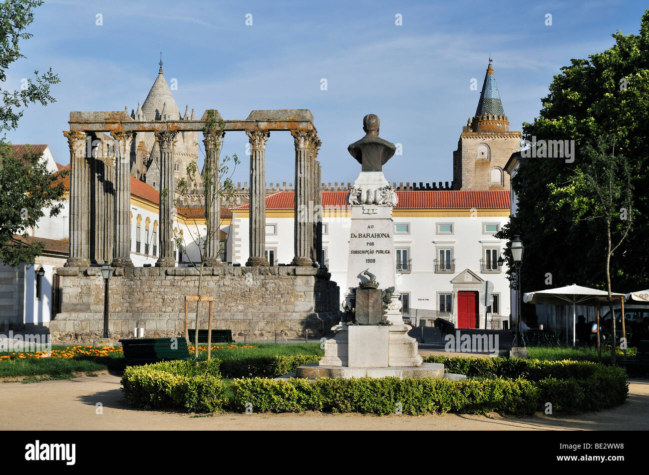 Römische Tempel der Diana in Evora, UNESCO-Weltkulturerbe, Alentejo, Portugal, Europa Stockfoto