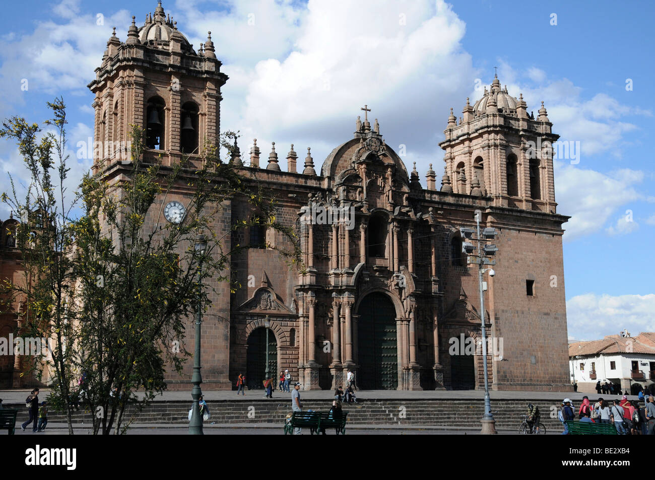 Kathedrale, Plaza de Armas, Altstadt, Cusco, Peru, Südamerika, Lateinamerika Stockfoto