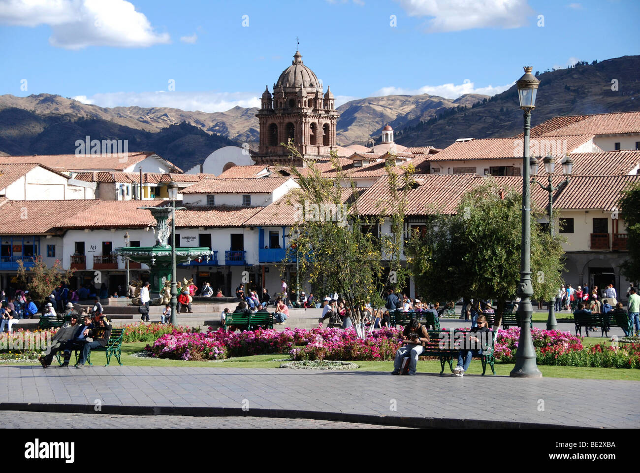 Plaza de Armas, historisches Stadtzentrum, Cusco, Peru, Südamerika, Lateinamerika Stockfoto