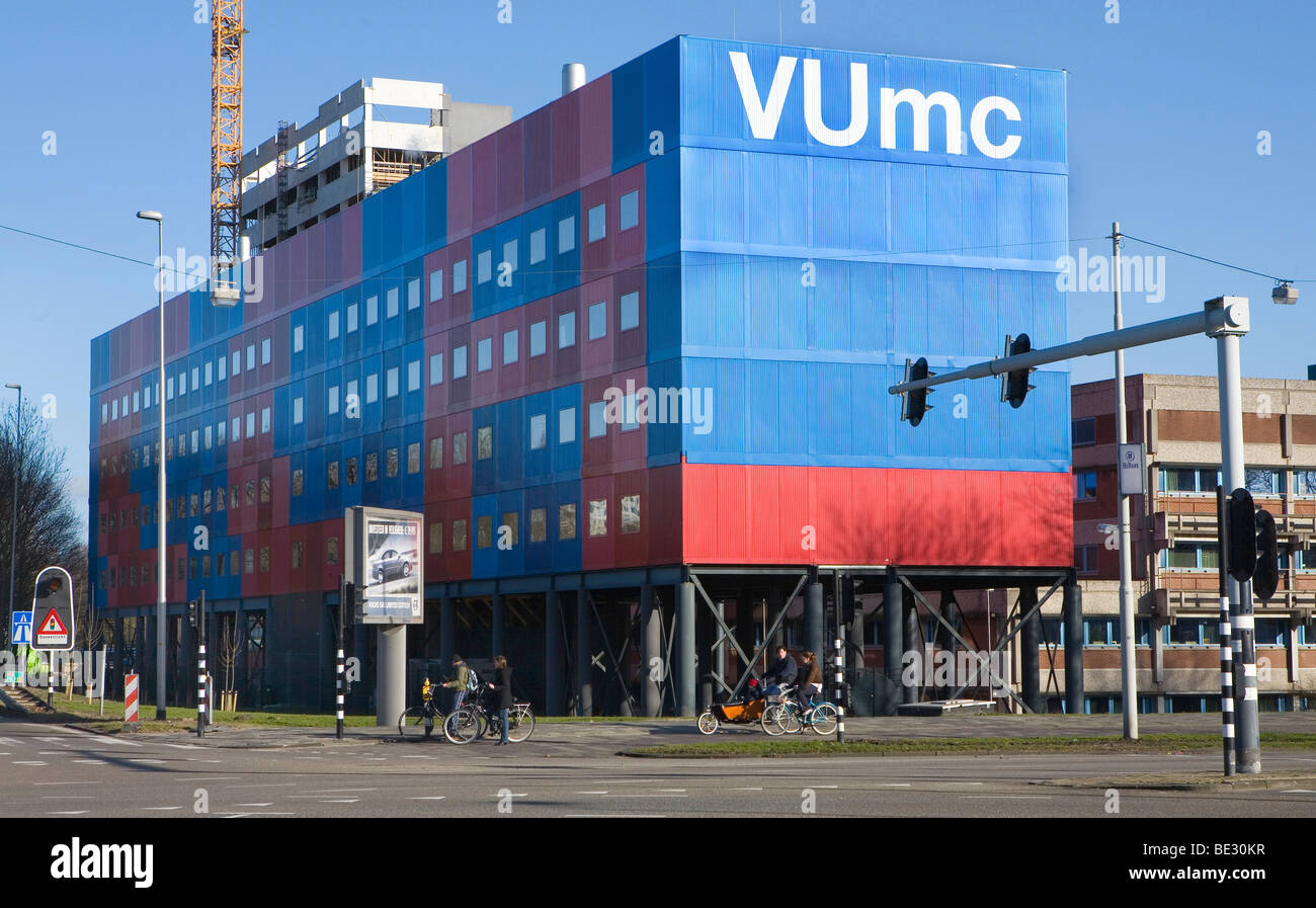 Notunterkünfte erforderlichen Büroflächen am University medical Center n Amsterdam zu erstellen. Stockfoto