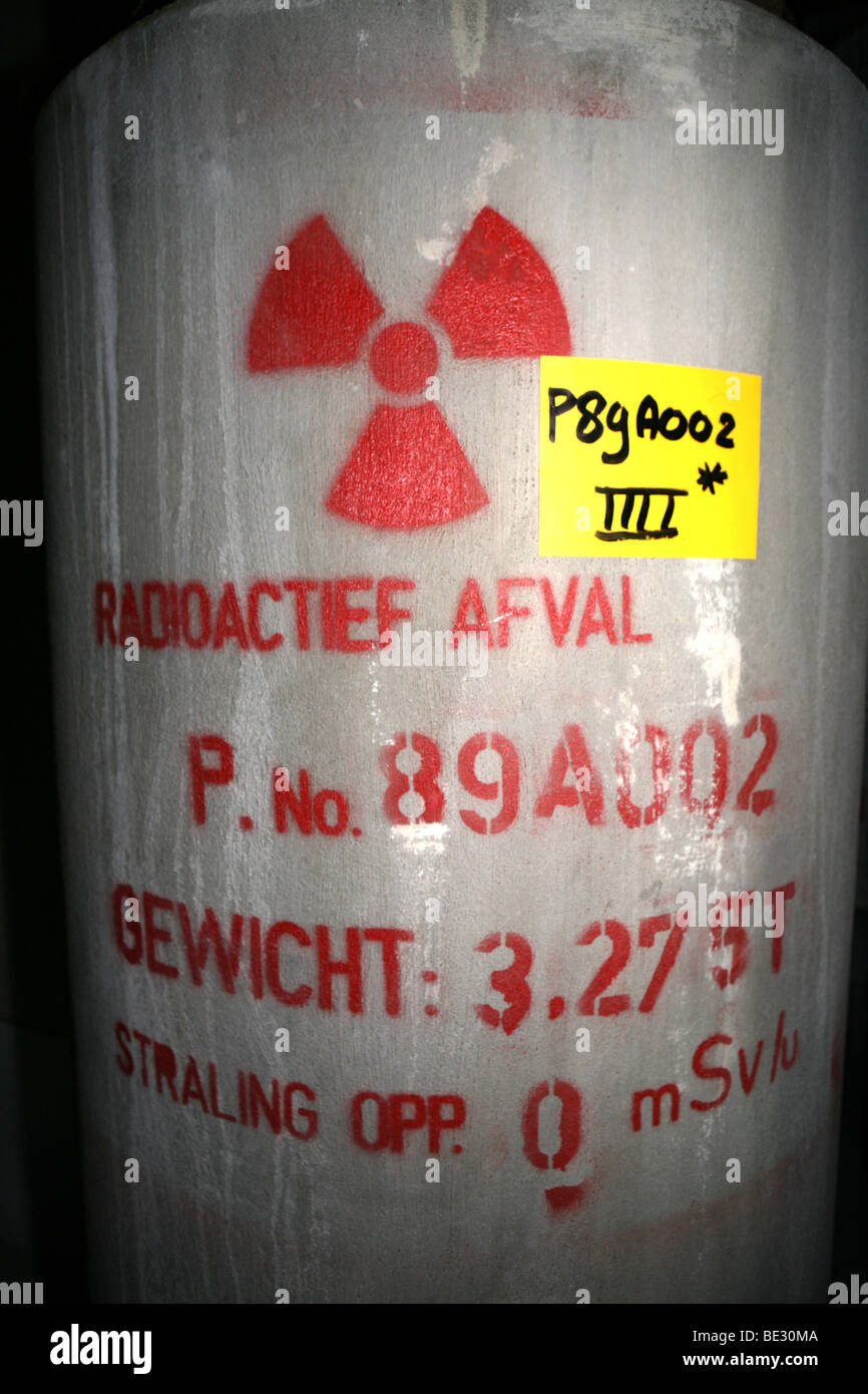 Radioaktiver Abfälle in den Niederlanden wird in Nieuwdorp gespeichert. Stockfoto