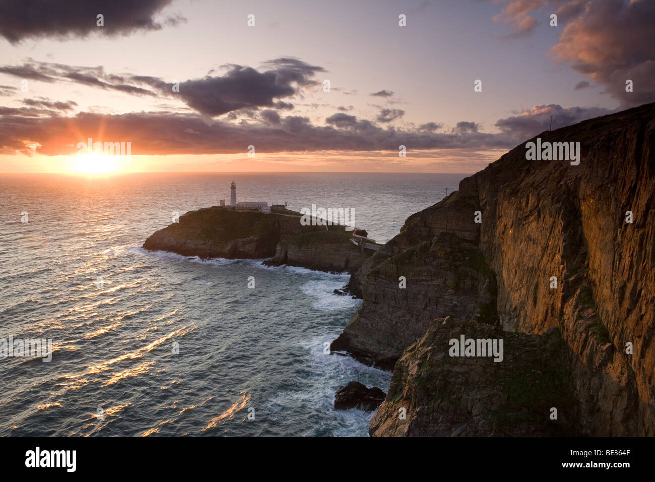 South Stack Leuchtturm auf der Isle of Anglesey, Wales, UK Stockfoto