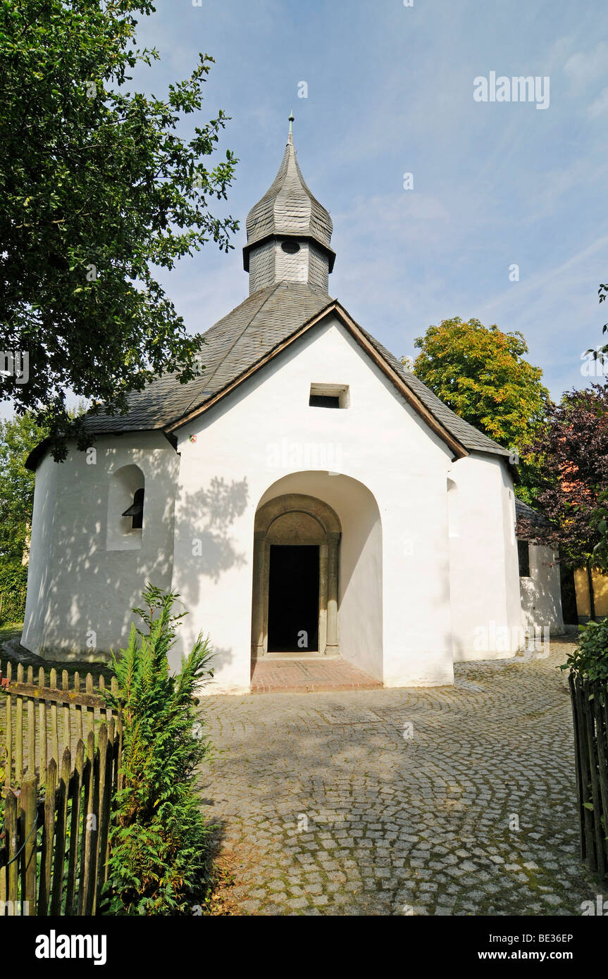 Drueggelter Kapelle, Delecke, Koerbecke, Moehne Reservoir, Nordrhein-Westfalen, Deutschland, Europa Stockfoto