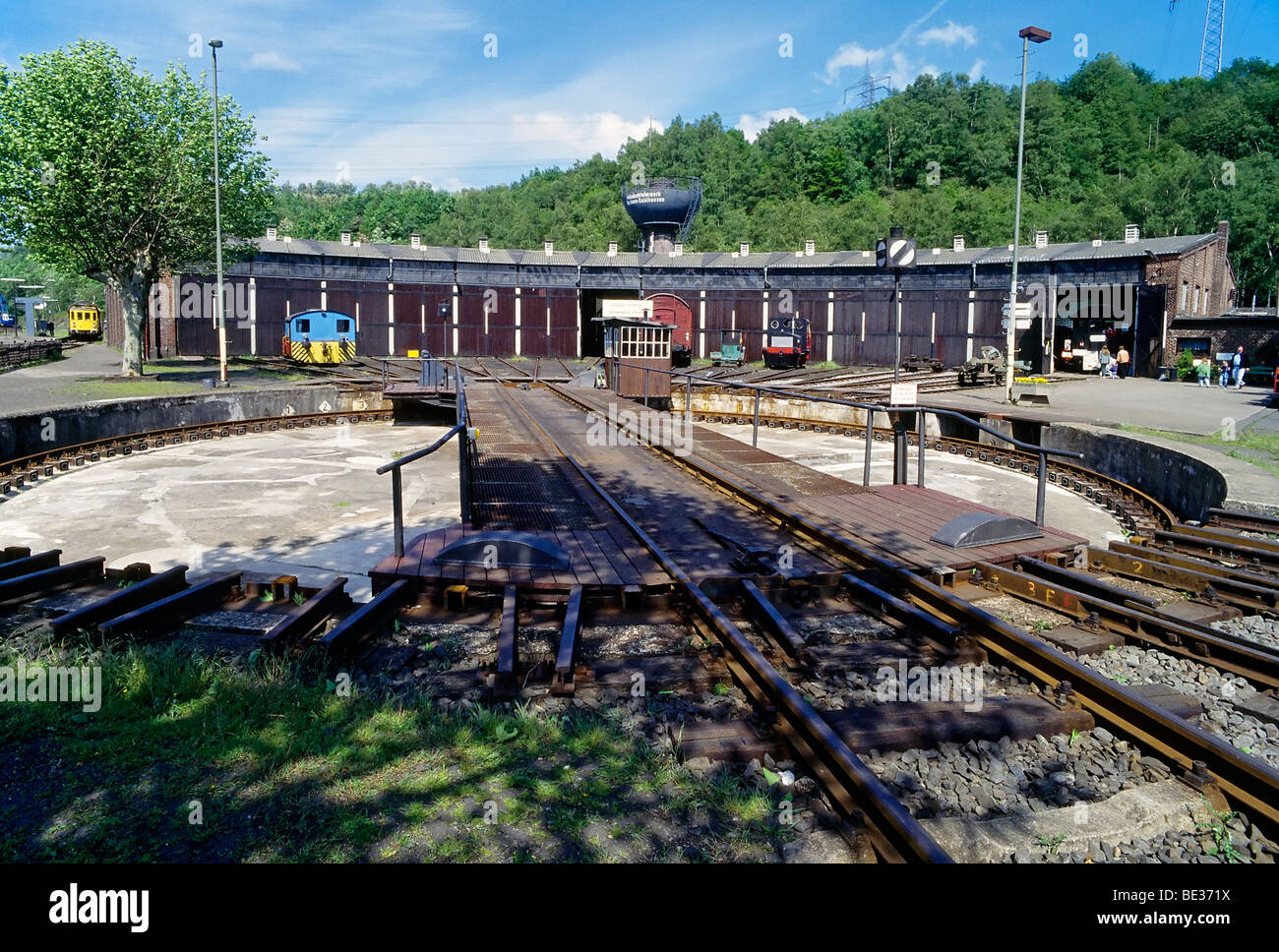 Ringlokschuppen, Eisenbahnmuseum Bochum-Dahlhausen, Ruhr und Umgebung, Nordrhein-Westfalen, Deutschland, Europa Stockfoto
