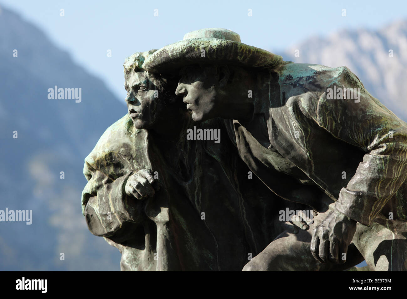 Denkmal Anno 9 erstellt von Christian Platter 1904, Innsbruck, Tirol, Österreich, Europa Stockfoto
