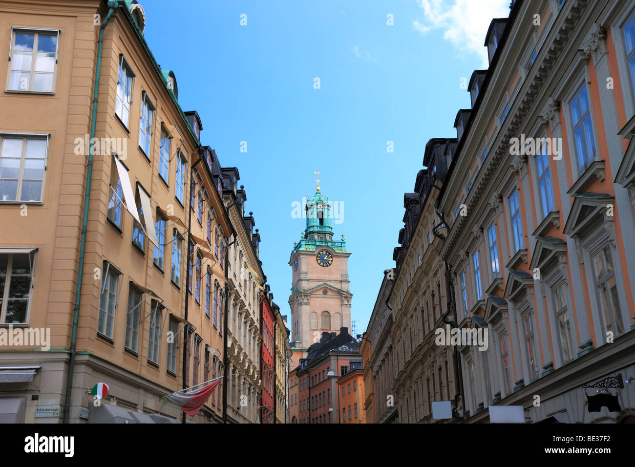 Alte Gasse von Stockholm. Schweden in Europa. Stockfoto