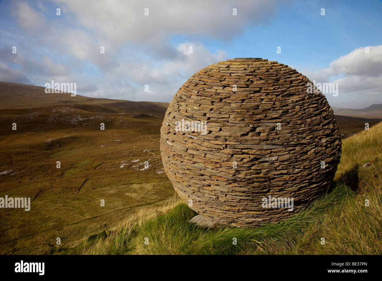 Knockan Crag. Nationale Natur-Reserve. Creag ein Chnocain Tearmann Nadair, nordwestlichen Highlands, Schottland, Vereinigtes Königreich Stockfoto