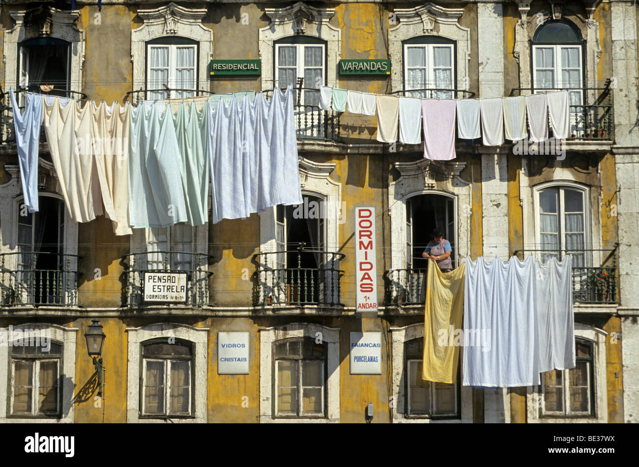 Rooming Häuser, Alfama Viertel, Lissabon, Portugal, Europa Stockfoto