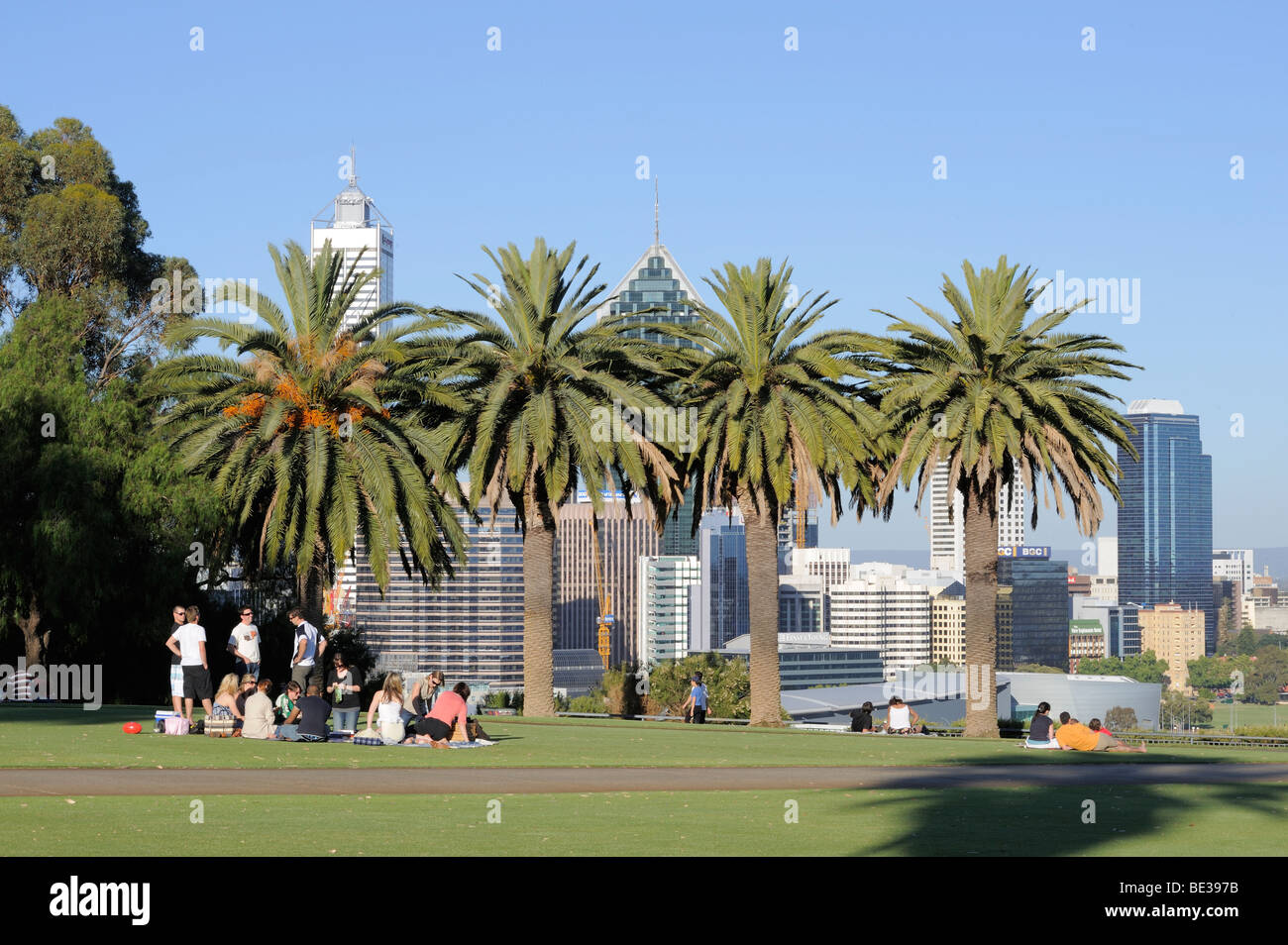 Kings Park Perth WA Westaustralien Picknick picknicken Stockfoto