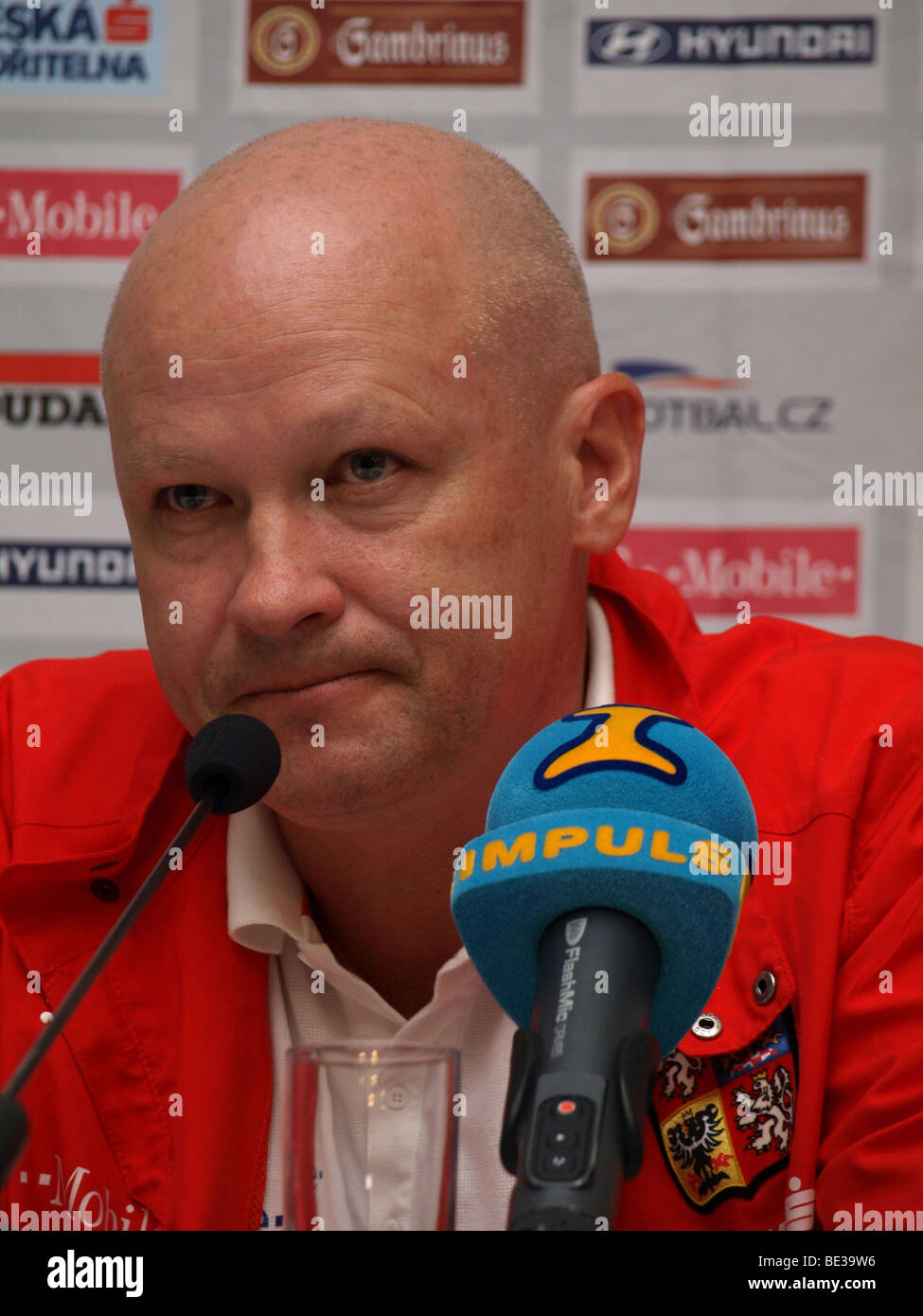 Ivan Hasek Cheftrainer der Tschechischen Fußball-Nationalmannschaft Stockfoto