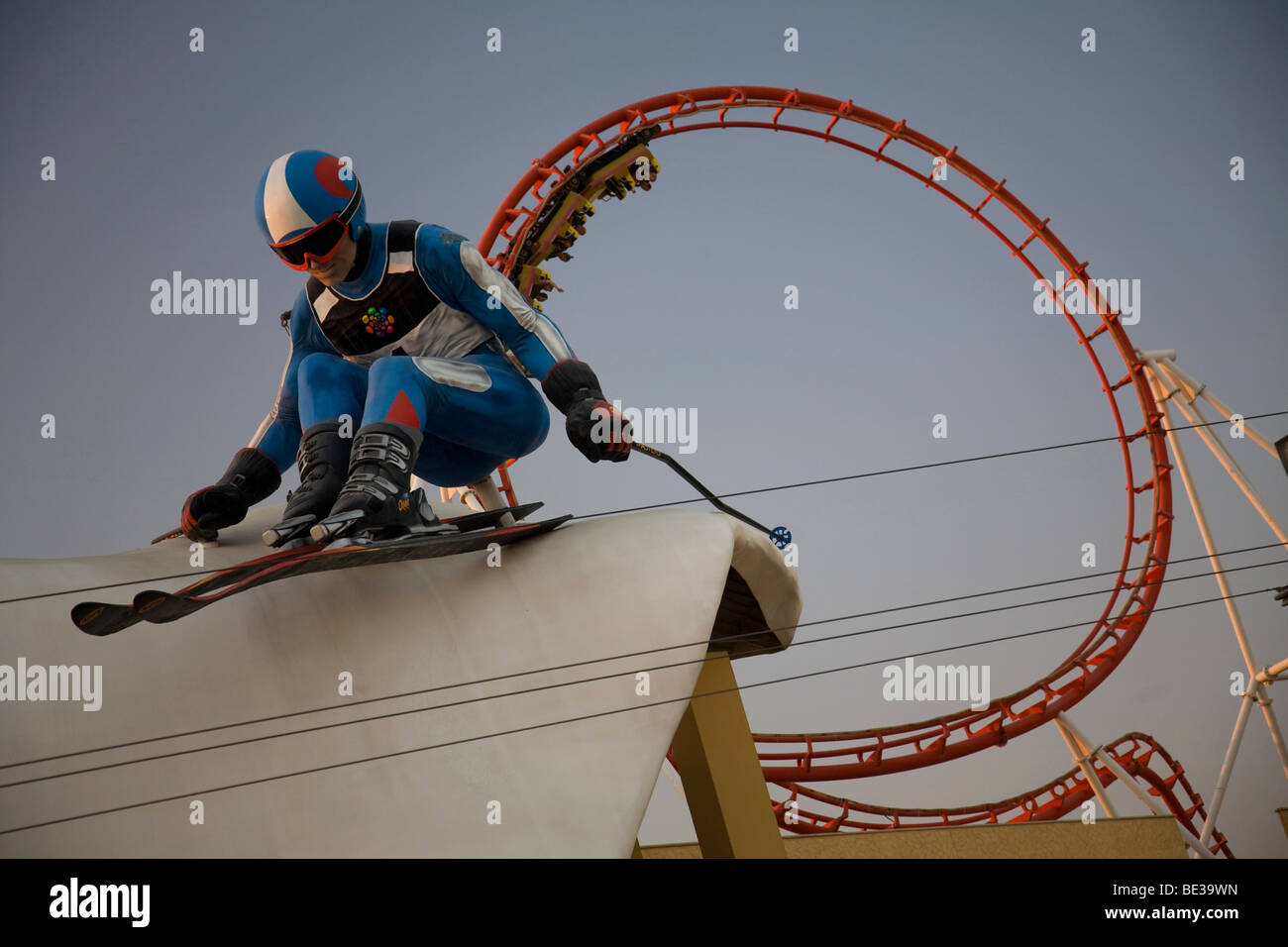 Dubai Autodrome Zeichen Detail hautnah Vereinigte Arabische Emirate Stockfoto