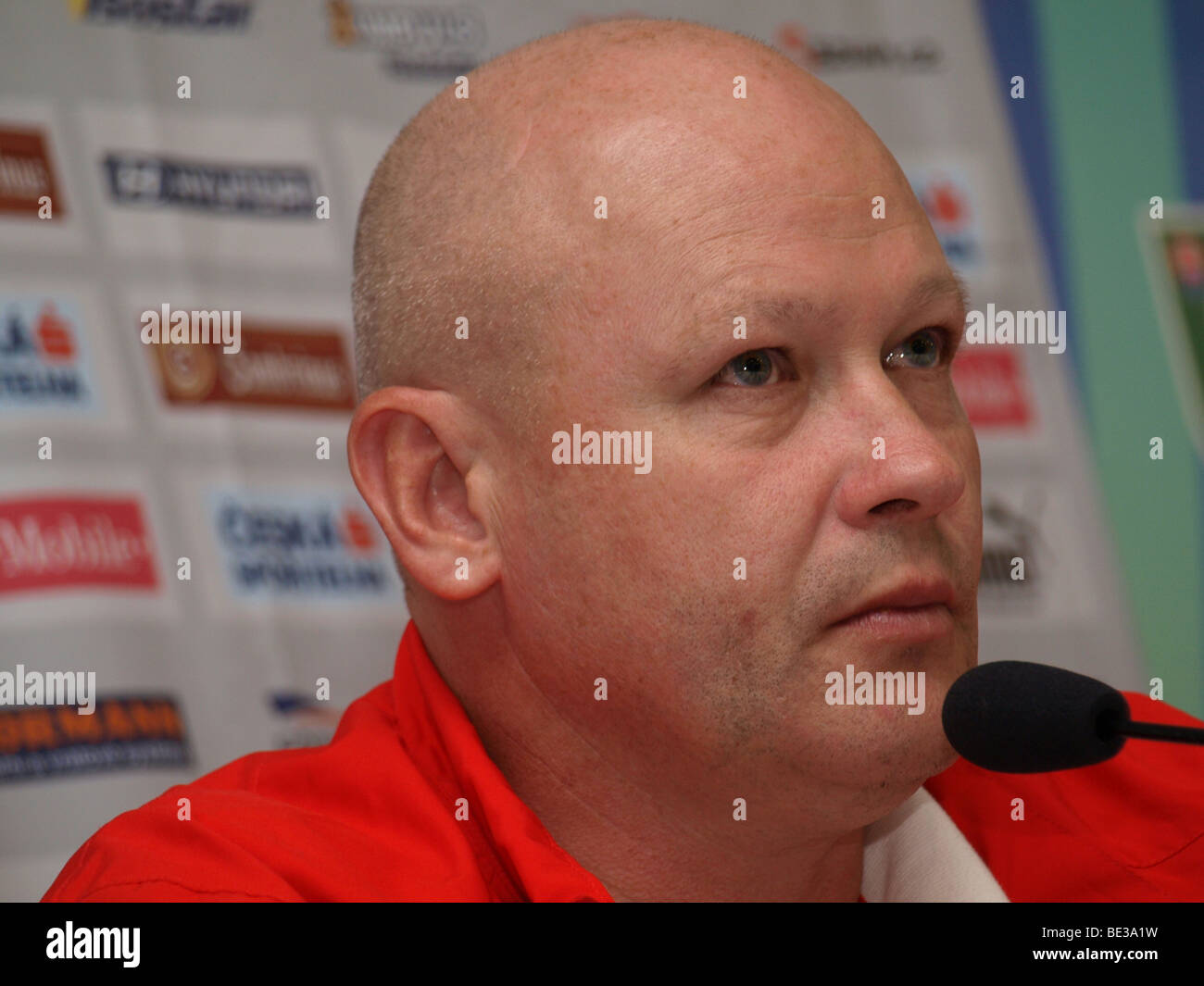 Ivan Hasek Cheftrainer der Tschechischen Fußball-Nationalmannschaft Stockfoto