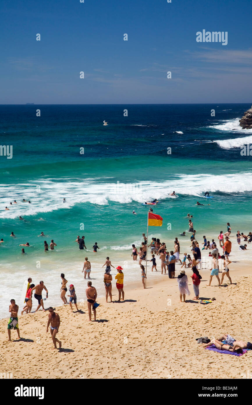 Sommer-Auflauf am Bronte Beach. Sydney, New South Wales, Australien Stockfoto