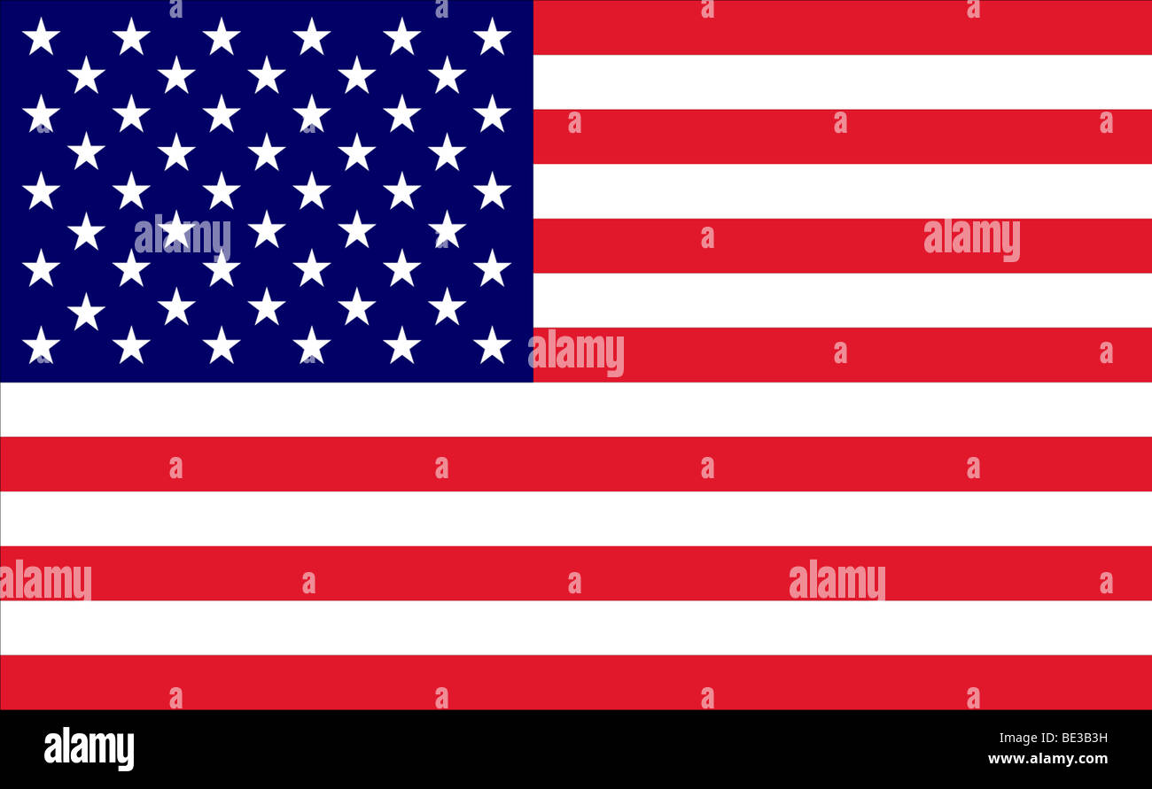 Amerikanische Flagge Abbildung Stockfoto